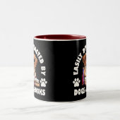 Tasse 2 Couleurs Facilement Distrait Par Les Chiens Et Les Livres (Centre)