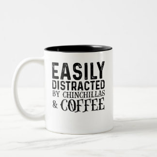 Tasse 2 Couleurs Facilement Distrait Par Les Chinchillas Et Le Café