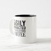 Tasse 2 Couleurs Facilement Distrait Par Les Cockatoos Et Le Café (Devant gauche)