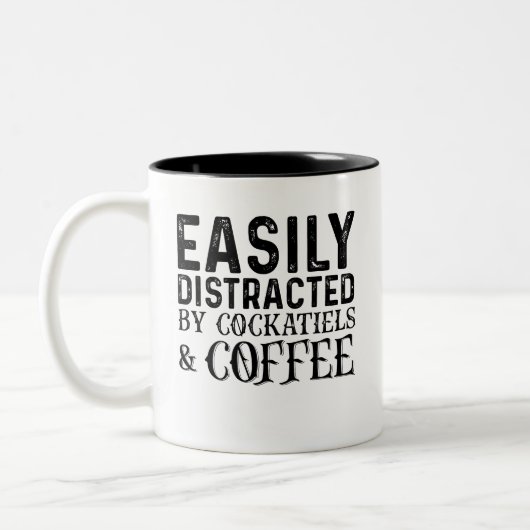 Tasse 2 Couleurs Facilement Distrait Par Les Cocktails Et Cafés (Gauche)
