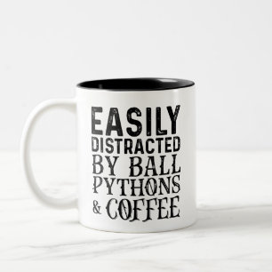 Tasse 2 Couleurs Facilement Distrait Par Les Pythons À Balles Et Le