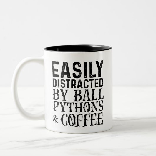 Tasse 2 Couleurs Facilement Distrait Par Les Pythons À Balles Et Le (Gauche)