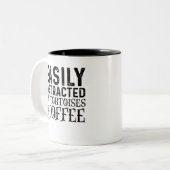 Tasse 2 Couleurs Facilement Distrait Par Les Tortues Et Café (Devant gauche)