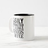 Tasse 2 Couleurs Facilement Distrait Par Zebra Danios Et Café (Devant gauche)