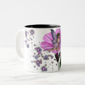 Tasse 2 Couleurs Faery 1 de fleur de KRW (Devant gauche)