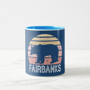 Tasse 2 Couleurs Fairbanks Alaska Ours Rétro