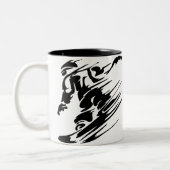 TASSE 2 COULEURS FAIRE DU SURF DES NEIGES (Gauche)