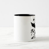 Tasse 2 Couleurs Faire du surf des neiges 5 (Centre)