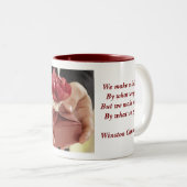 Tasse 2 Couleurs Faire une vie (Devant droit)