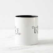 Tasse 2 Couleurs Fais ce que tu aimes Inspirant (Centre)
