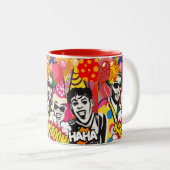 Tasse 2 Couleurs Fais la fête (Devant droit)