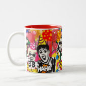 Tasse 2 Couleurs Fais la fête (Gauche)