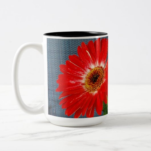 Tasse 2 Couleurs Faisée rouge (Gauche)