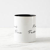 Tasse 2 Couleurs Fait de foi + Citation inspirée du feu (Centre)