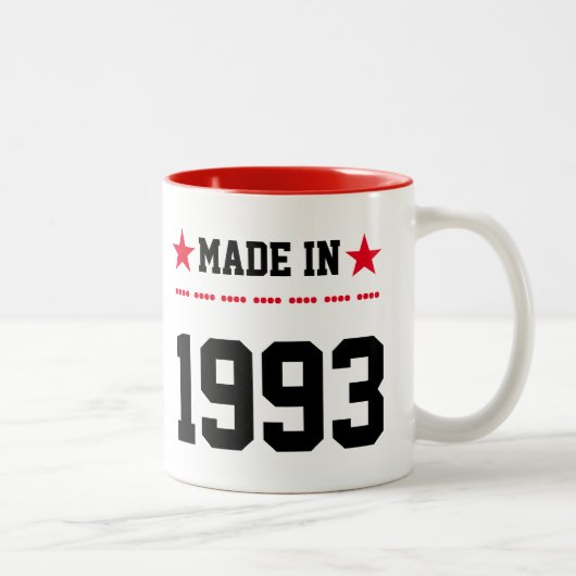 Tasse 2 Couleurs Fait en 1993 (Droit)
