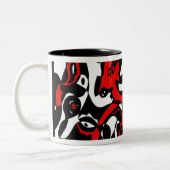 Tasse 2 Couleurs "Fait face" à l'art abstrait (Gauche)