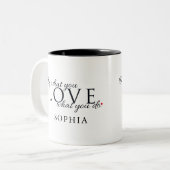 Tasse 2 Couleurs Faites ce que vous aimez l'inspiration (Devant gauche)