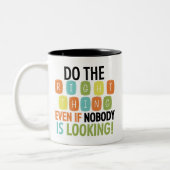 Tasse 2 Couleurs Faites Ce Qu'Il Faut (Gauche)