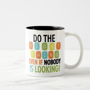 Tasse 2 Couleurs Faites la bonne chose