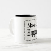 Tasse 2 Couleurs Faites-le se produire ! (Devant gauche)