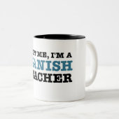 Tasse 2 Couleurs Faites-moi confiance, je suis un professeur (Devant droit)