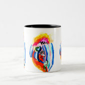 Tasse 2 Couleurs Faites monter l'été en surf (Centre)
