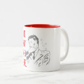 Tasse 2 Couleurs Faites pas muet ici (Devant droit)