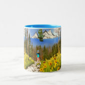 Tasse 2 Couleurs Faites une randonnée (Centre)
