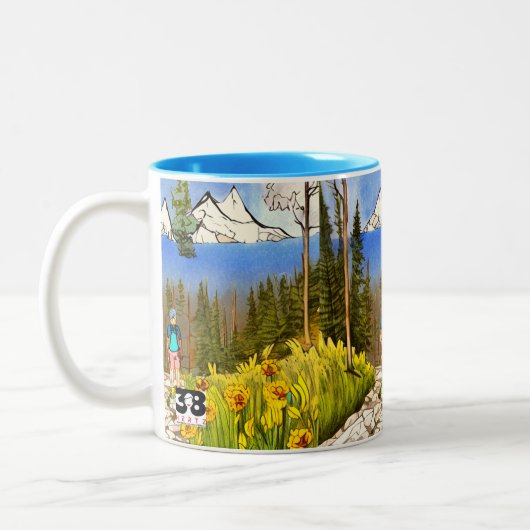 Tasse 2 Couleurs Faites une randonnée (Gauche)