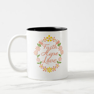 Tasse 2 Couleurs Faith Hope Love