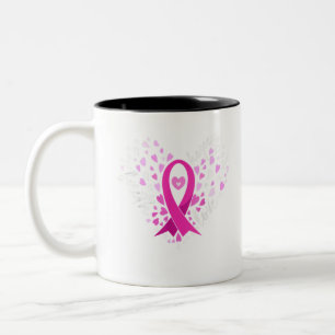 Tasse 2 Couleurs Faith Hope Love Cancer du sein Sensibilisation Pin