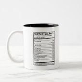 Tasse 2 Couleurs Faits de nutrition pour 1L (Gauche)