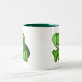 Tasse 2 Couleurs FAK YOU ! ... Courge verte (Melon d'hiver) (Centre)