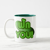 Tasse 2 Couleurs FAK YOU ! ... Courge verte (Melon d'hiver) (Gauche)