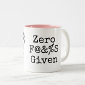 Tasse 2 Couleurs FAKS zéro donné (Devant droit)