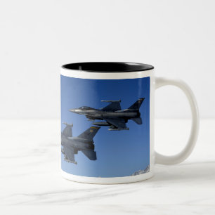 Tasse 2 Couleurs Falcons de combat de F-16 de l'Armée de l'Air