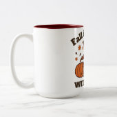 Tasse 2 Couleurs Fall Is Better With Dogs – Cozy Autumn Pup Lover (Gauche)