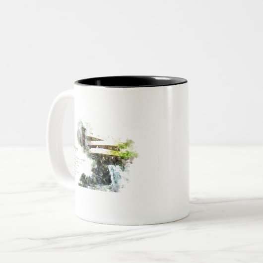 Tasse 2 Couleurs Fallingwater Landscape (Devant gauche)