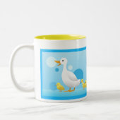 Tasse 2 Couleurs Famille de canard (Gauche)