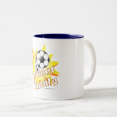 Tasse 2 Couleurs Famille de football (Devant droit)