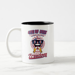 Tasse 2 Couleurs Famille du 4 juillet