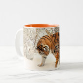 Tasse 2 Couleurs Famille Tiger (Devant gauche)