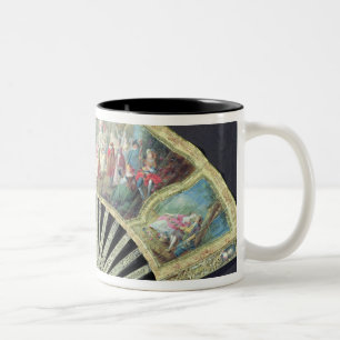 Tasse 2 Couleurs Fan de cour, Français, XVIIIème siècle (ivoire
