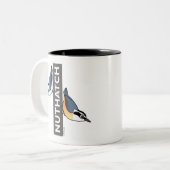 Tasse 2 Couleurs Fan de sittelle (Devant gauche)