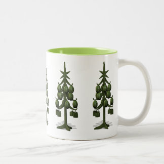 Tasse 2 Couleurs Fantaisie Arbre de Noël