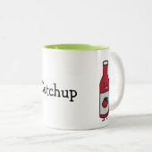 Tasse 2 Couleurs Fantaisie de condiment de Tableau de sauce tomate (Devant droit)