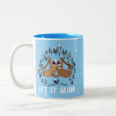 Tasse 2 Couleurs Fantaisie Noël d'Amour Lent (Gauche)