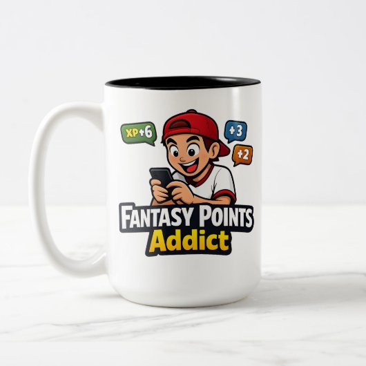 Tasse 2 Couleurs Fantasy Points Addict (Gauche)