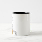 Tasse 2 Couleurs Fantôme Blanc Effrayant (Centre)
