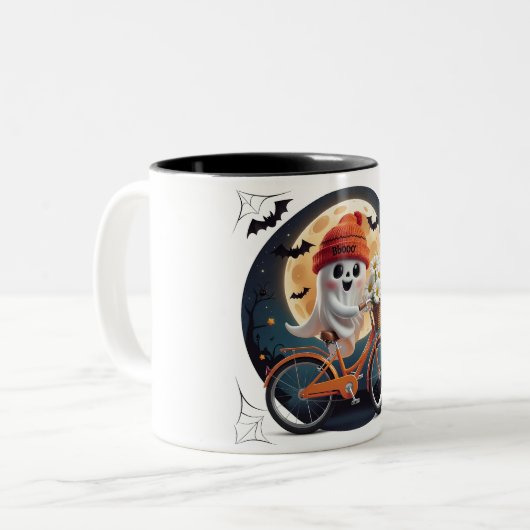 Tasse 2 Couleurs Fantôme de cyclisme (Devant gauche)